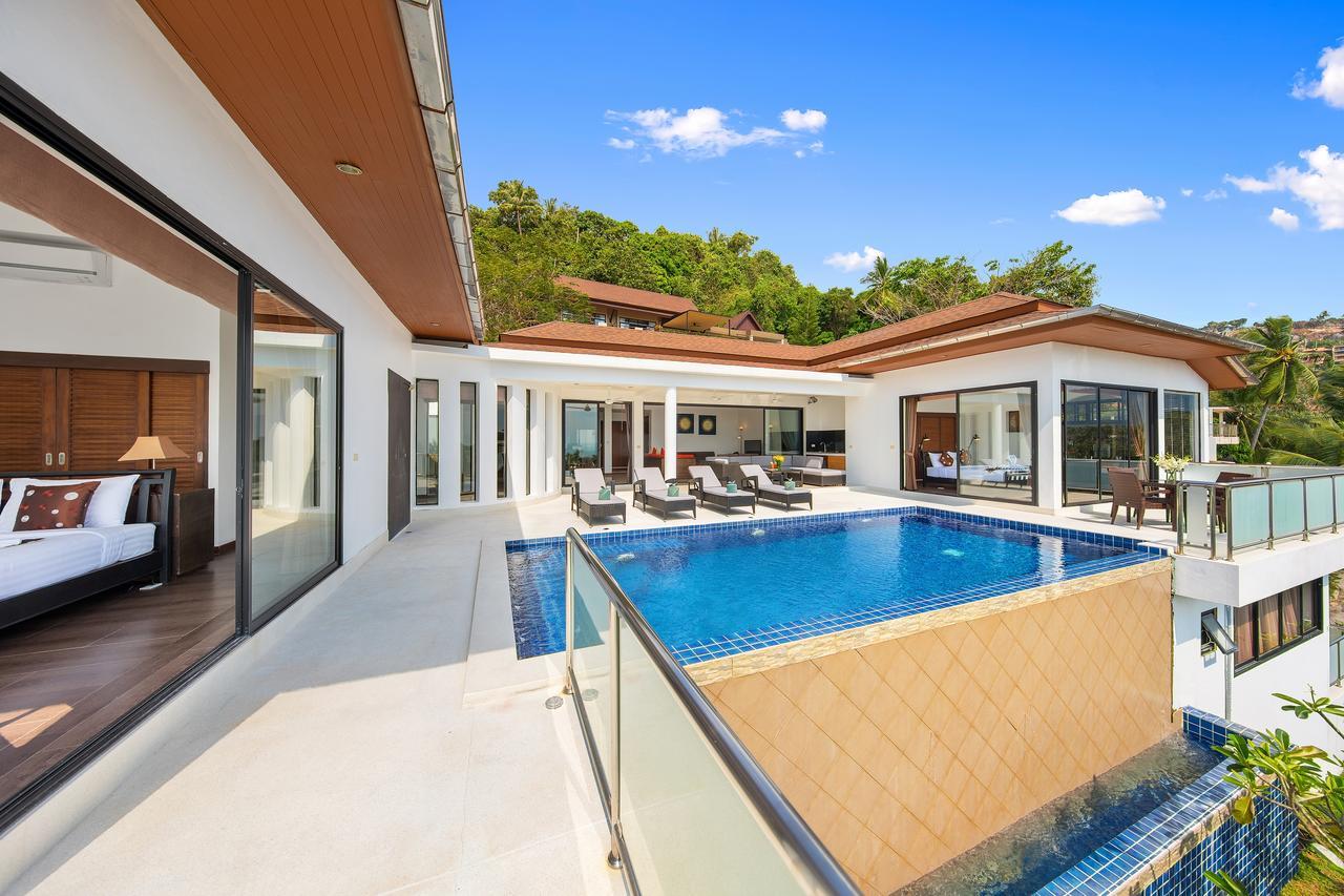 Sunny Banks - Modern Sea View 4 Bed Pool Villa Maret Esterno foto