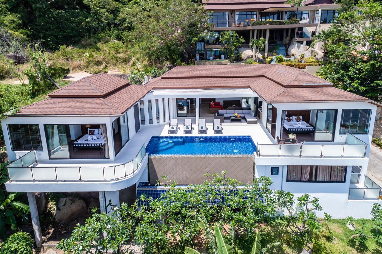 Sunny Banks - Modern Sea View 4 Bed Pool Villa Maret Esterno foto