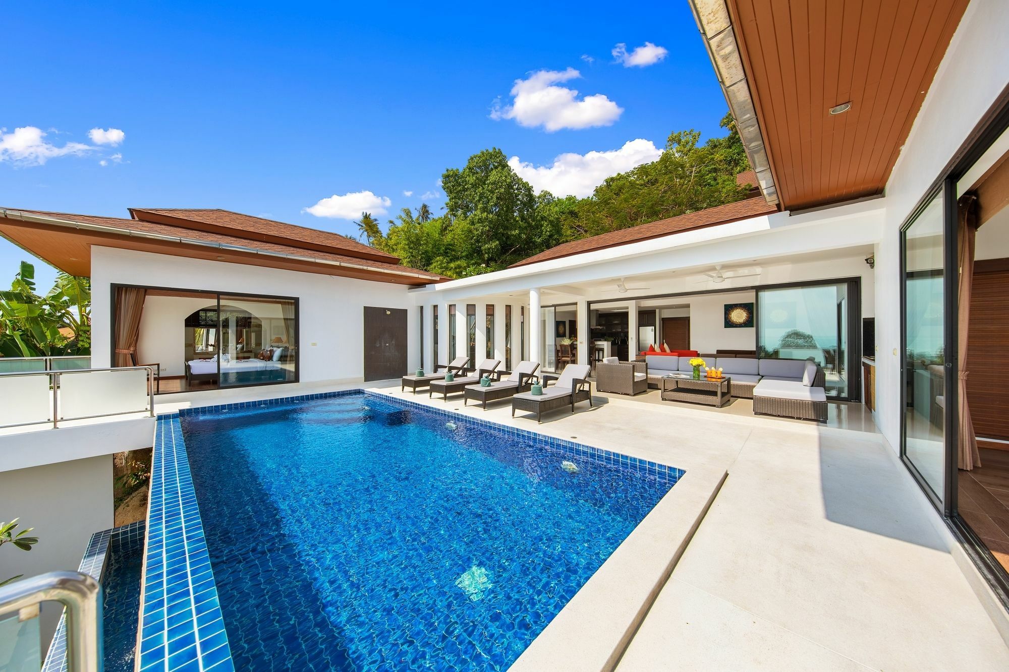Sunny Banks - Modern Sea View 4 Bed Pool Villa Maret Esterno foto
