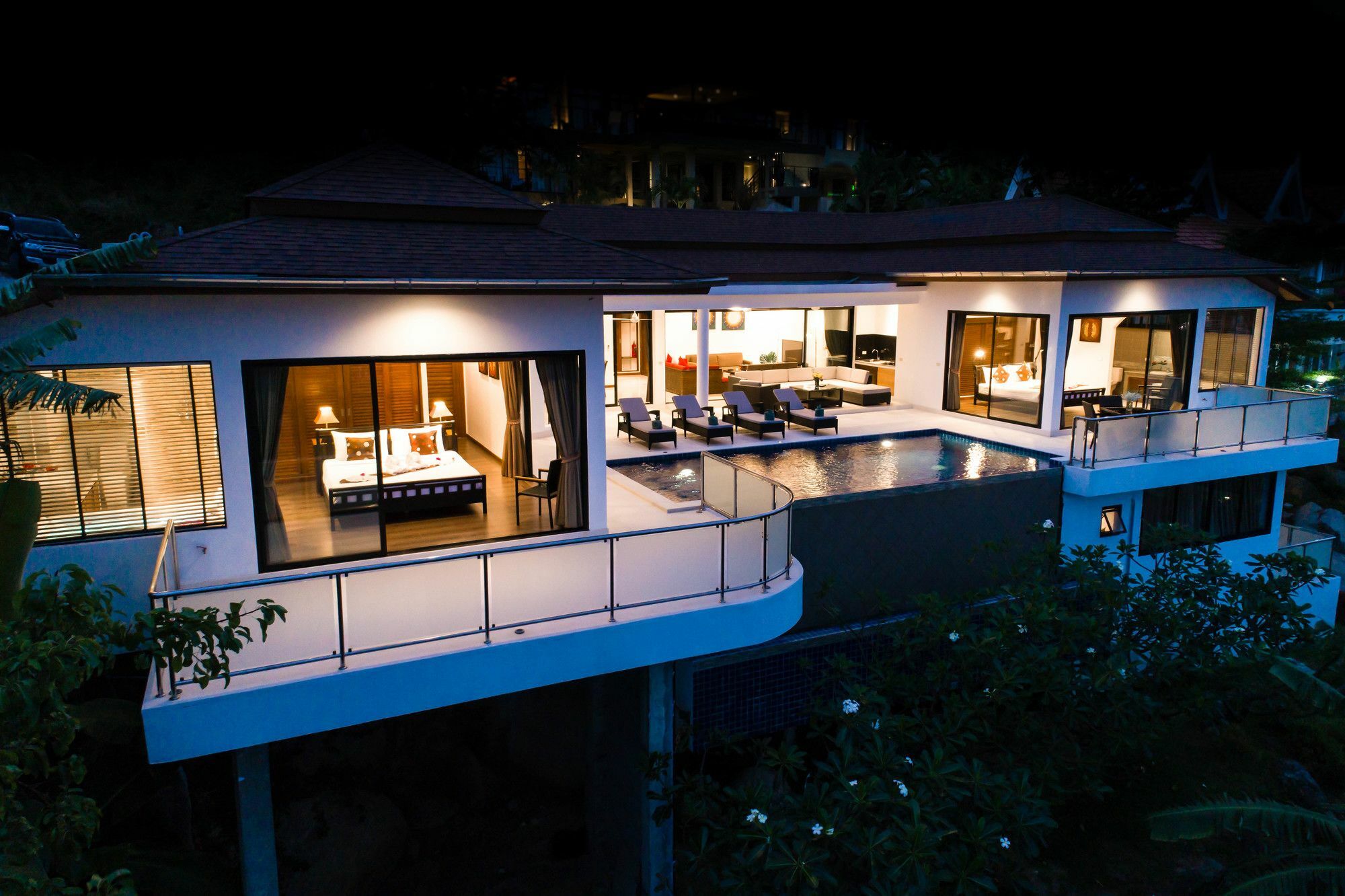 Sunny Banks - Modern Sea View 4 Bed Pool Villa Maret Esterno foto